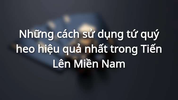 Luật Sở Hữu Tứ Quý Heo Mới Nhất 2024 Trong Tiến Lên Miền Nam
