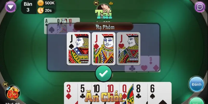 Các thuật ngữ quan trọng cần biết khi chơi phỏm