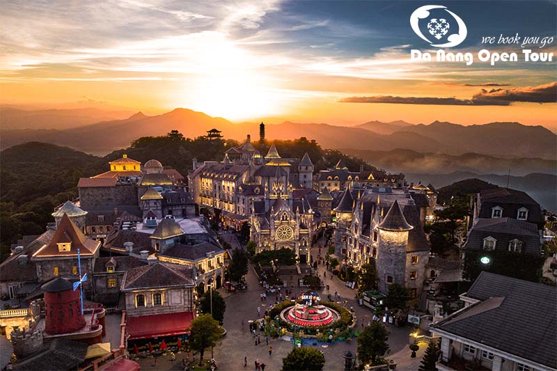 Tour Bà Nà tham quan làng Pháp Tham quan Làng Pháp trên Bà Nà Hills