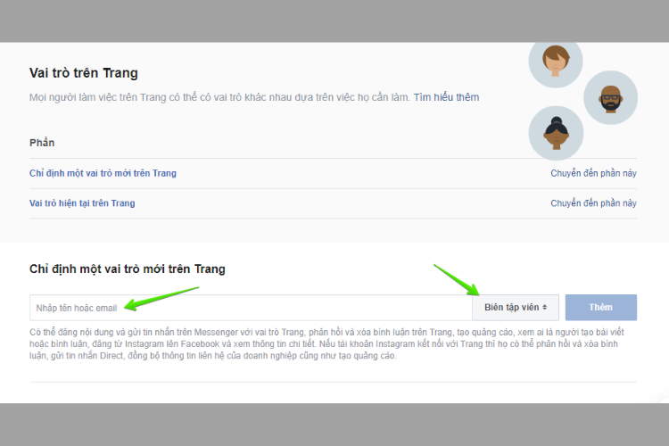 Phân quyền quản trị viên trên hệ thống Facebook Business